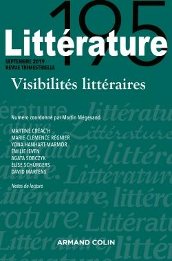Littérature n.195 : visibilités littéraires