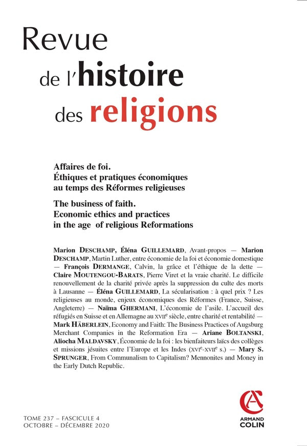 Revue de l'histoire des religions n.236-4 : octobre-décembre 2019 ; appropriations monothéistes de figures « païennes »
