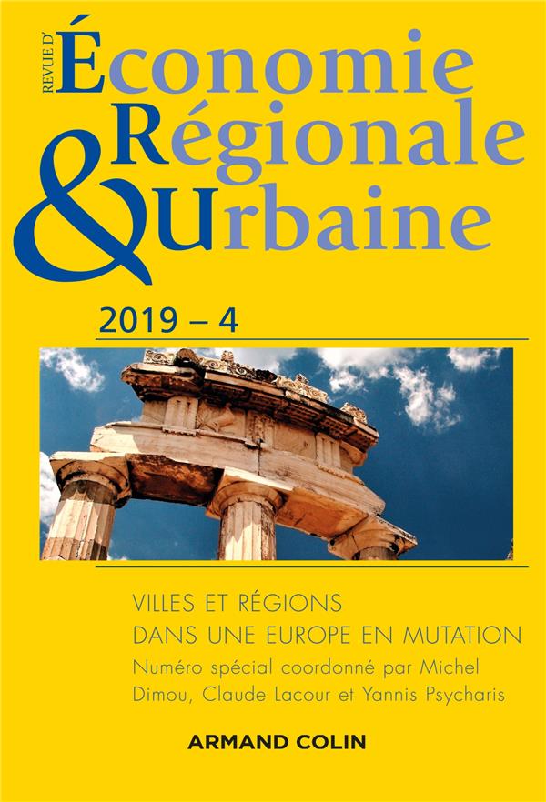Revue d'économie régionale et urbaine n.4/2019