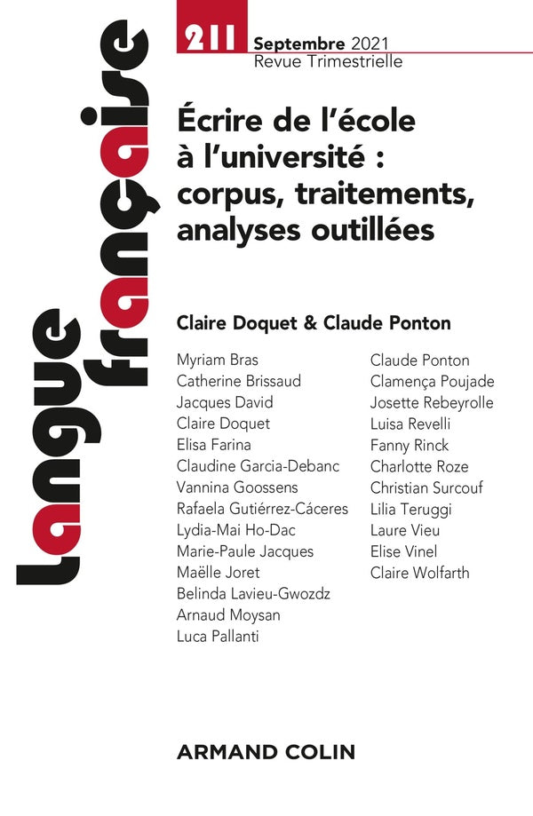 Langue française n.211 : 3/2021