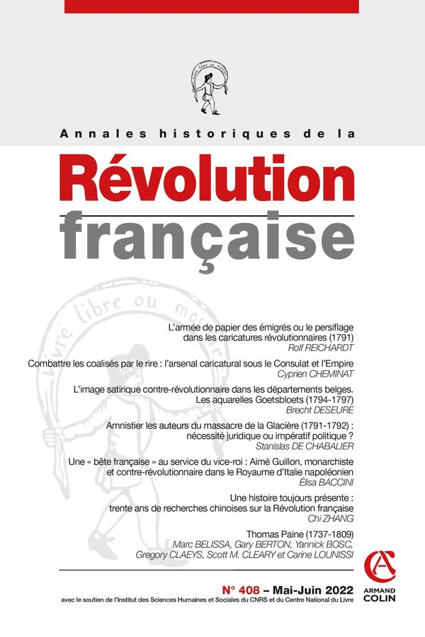 Annales historiques de la révolution française n.408 : varia