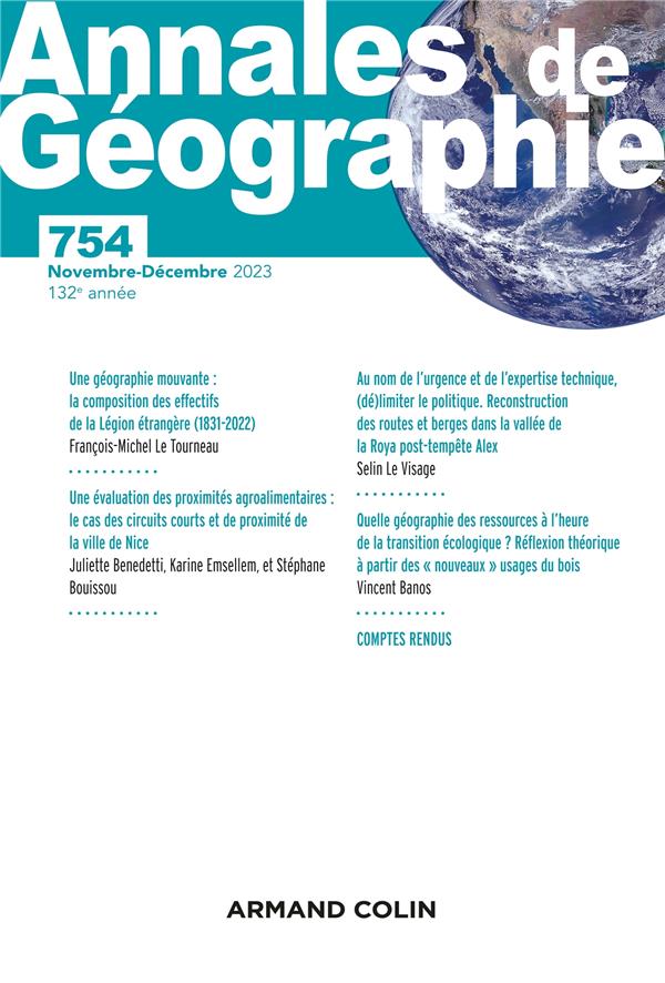 Revue Annales de géographie n.753 : Recherches sur projet et pratiques des chercheur.e.s en géographie