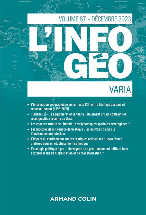 L'information géographique n.87 : Varia