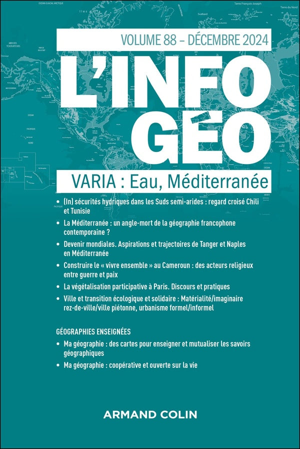 L'information géographique n.88 : Varia : Eau, Méditerranée