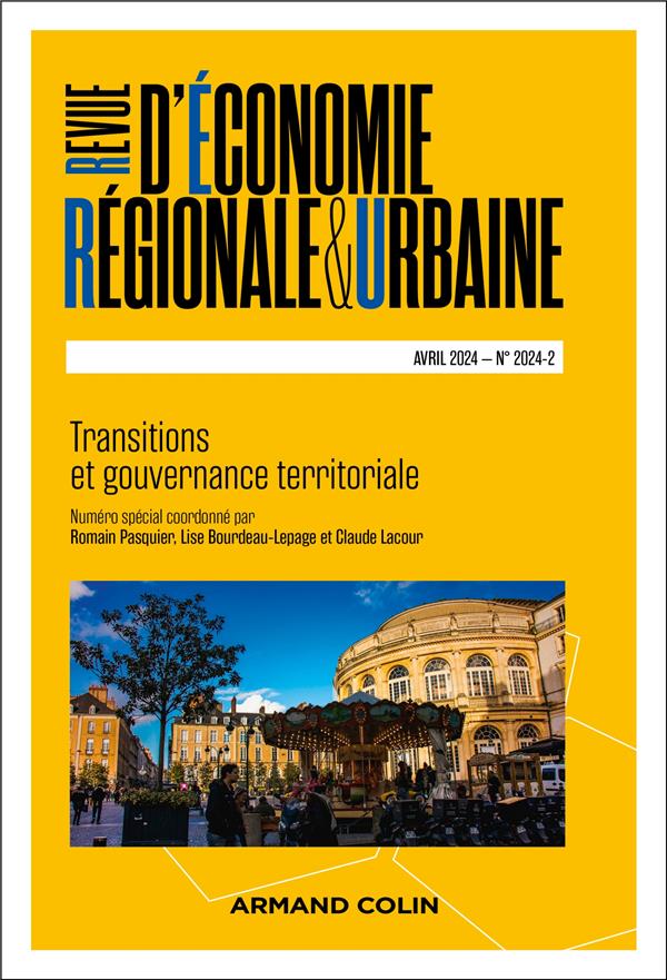 Revue d'économie régionale et urbaine n.2024/2 : Transitions et gouvernance territoriale