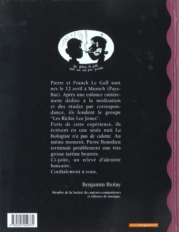 Petits contes noirs Tome 2 ; la biologiste n'a pas de culotte