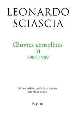 Oeuvres completes, tome 3