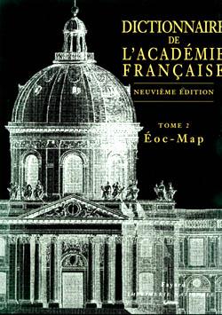 Dictionnaire de l'Académie française Tome 2 ; Éoc - Map