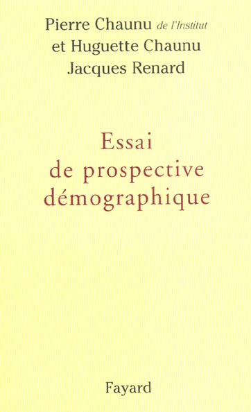 Essai de prospective démographique