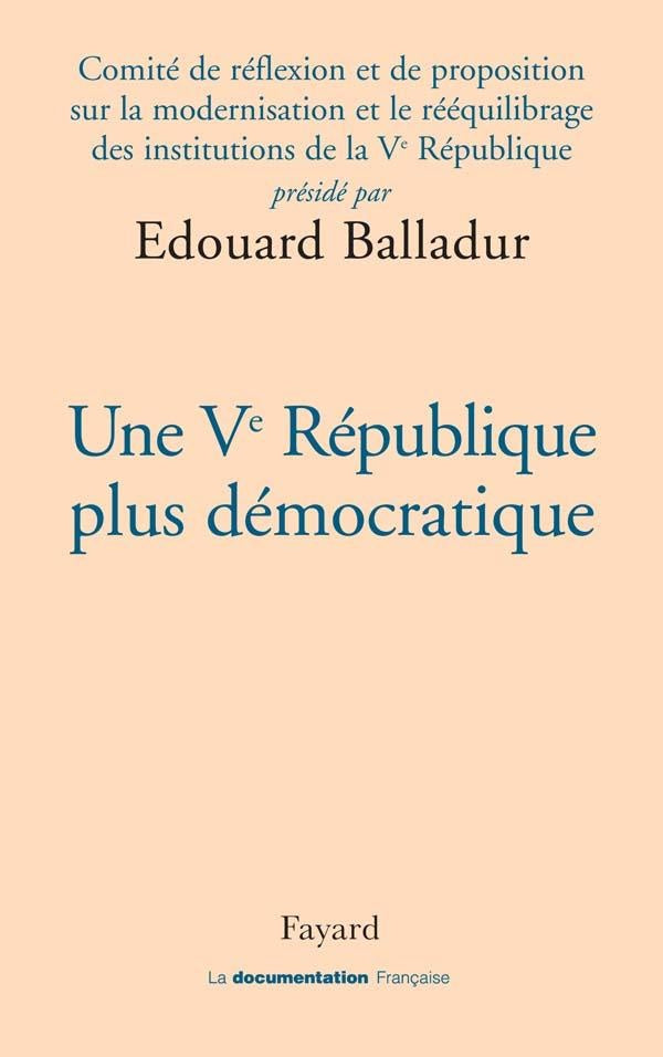 Une V République plus démocratique