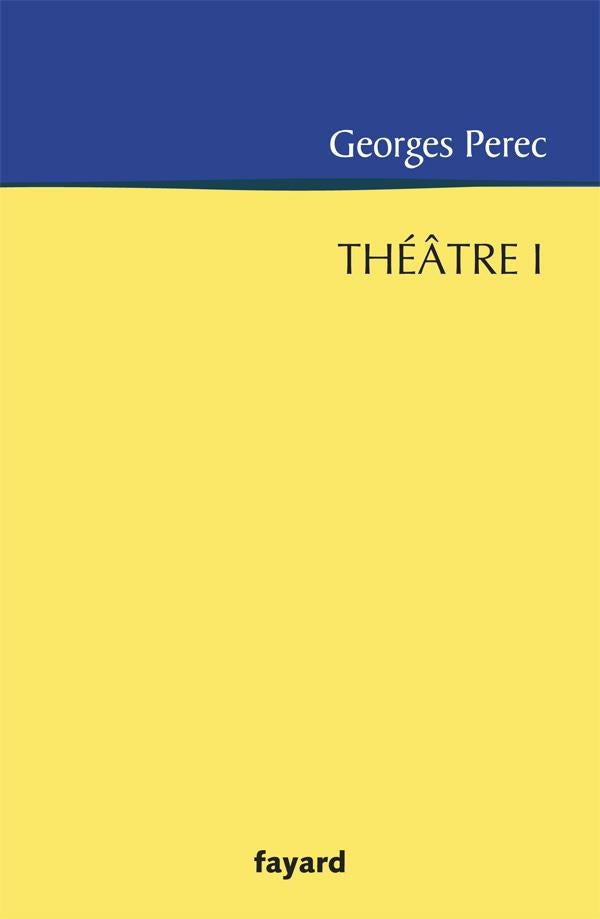 Théâtre Tome 1