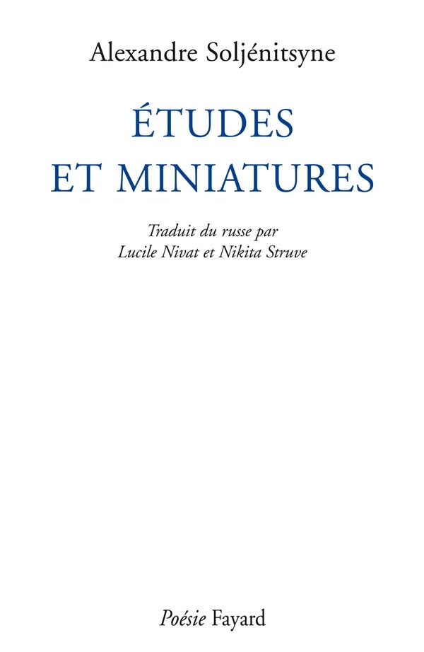 études et miniatures