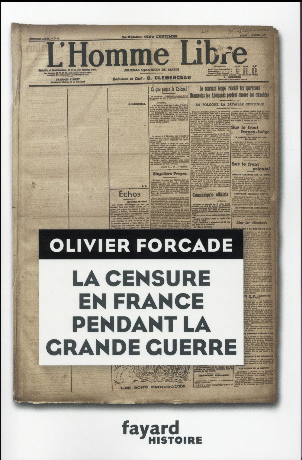 La censure en France pendant la Grande guerre