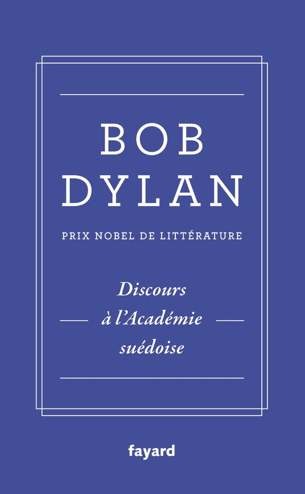 Discours à l'académie suédoise