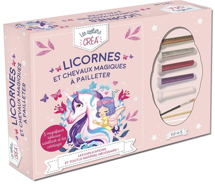 Licornes et chevaux magiques à pailleter