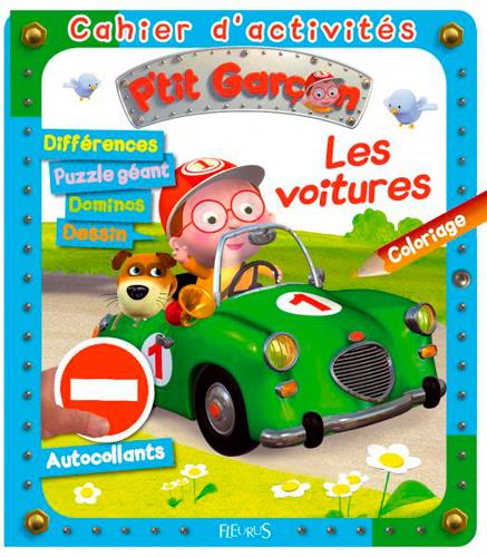 Cahier d'activités : P'tit Garçon : les voitures - flash vidéo
