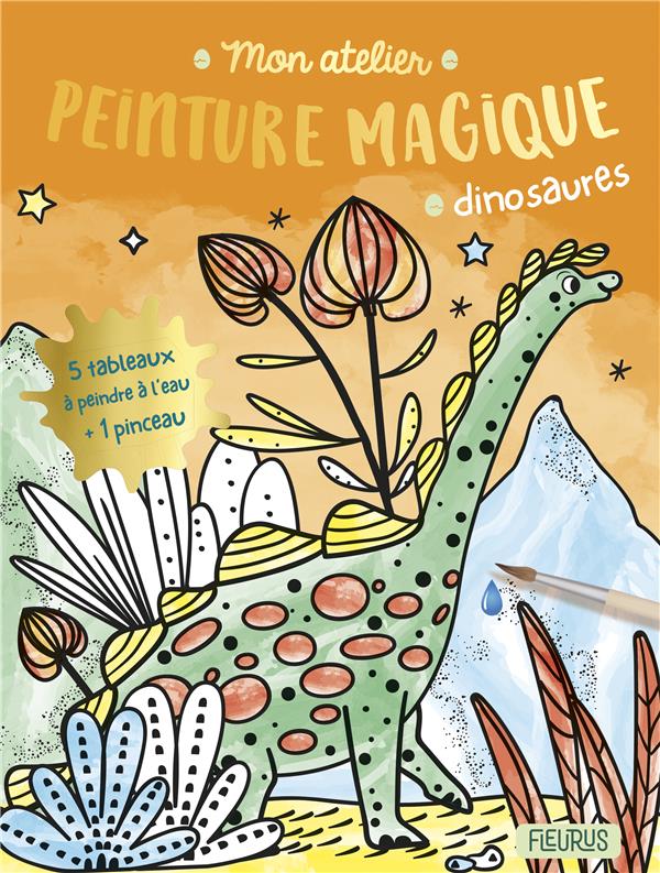 Mon atelier ; peinture magique : dinosaures - flash vidéo