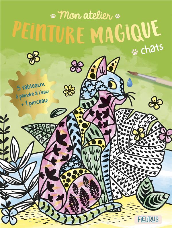 Mon atelier ; peinture magique : chats - flash vidéo