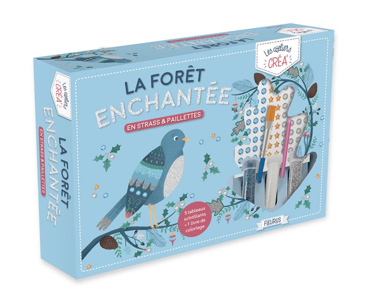 La forêt enchantée en strass et paillettes