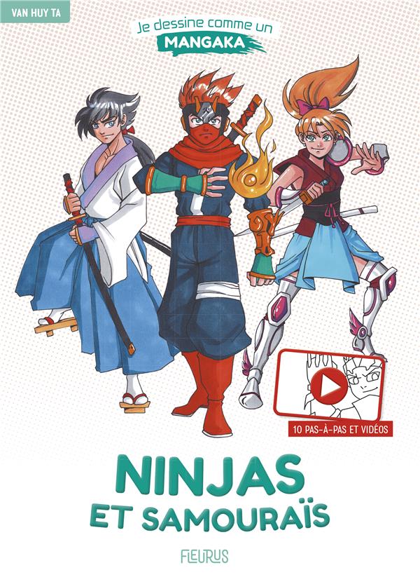 Je dessine comme un mangaka ; ninjas et samouraïs - flash vidéo