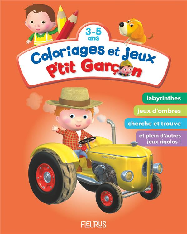 P'tit Garçon : coloriages et jeux : orange - flash vidéo