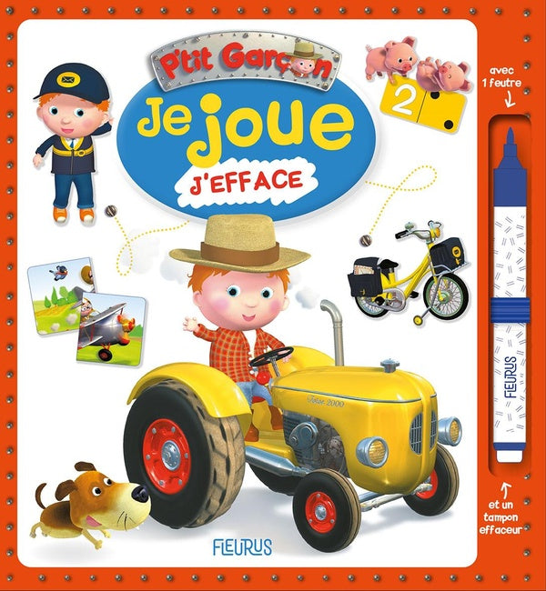 P'tit Garçon : je joue, j'efface ; tracteur - flash vidéo