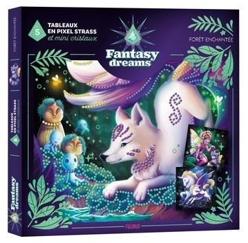 Fantasy Dreams : Tableaux en pixel strass et mini cristaux : Forêt enchantée