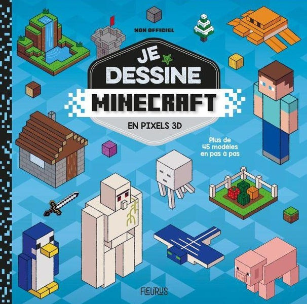 Je dessine Minecraft en pixels 3D