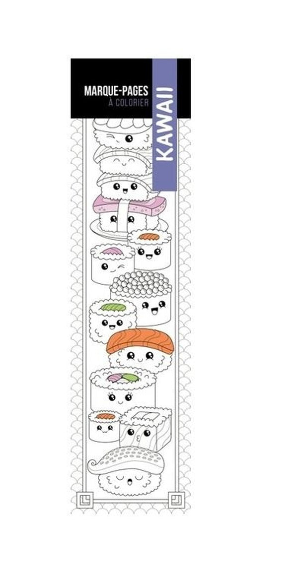 Marque-pages à colorier : Kawaii