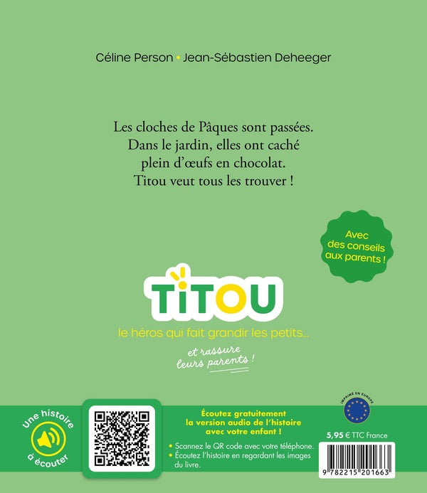 Titou cherche les oeufs de Pâques