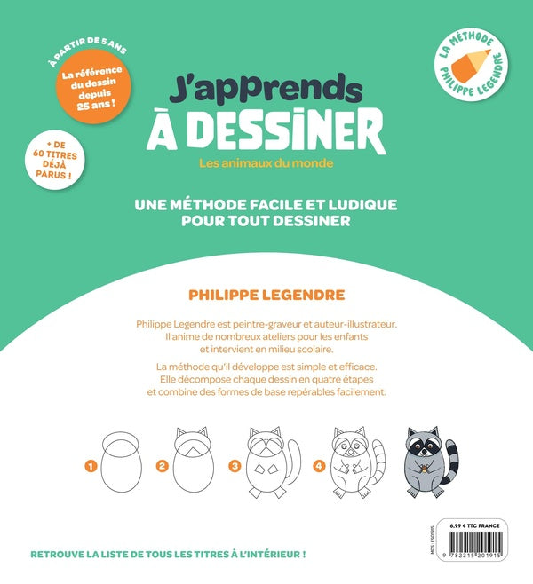 J'apprends à dessiner : Les animaux du monde