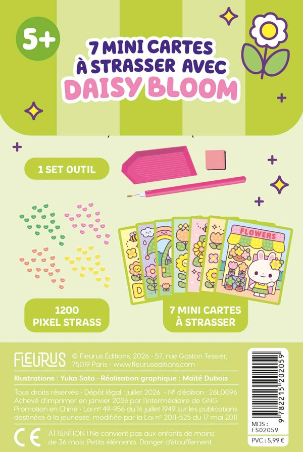 Les minis créas pixel strass : Daisy Bloom