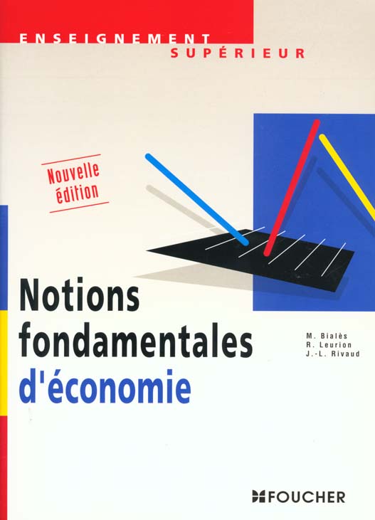 Notions fondamentales d'economie