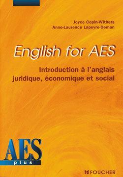 English for aes ; introduction a l'anglais juridique economique et social