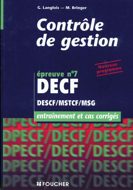 Controle de gestion epreuve n.7 decf descf mstcf msg