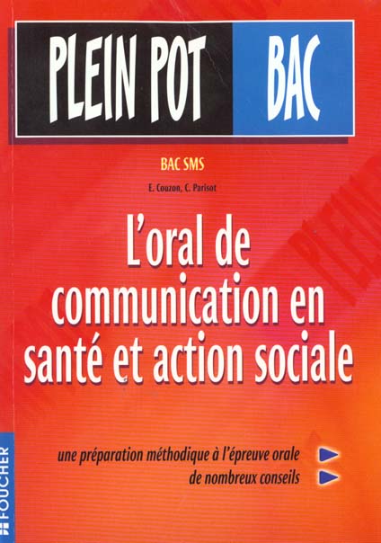 L'oral de communication en sante et action sociale sms