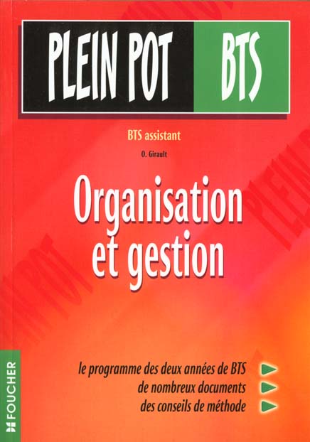 Organisation et gestion bts