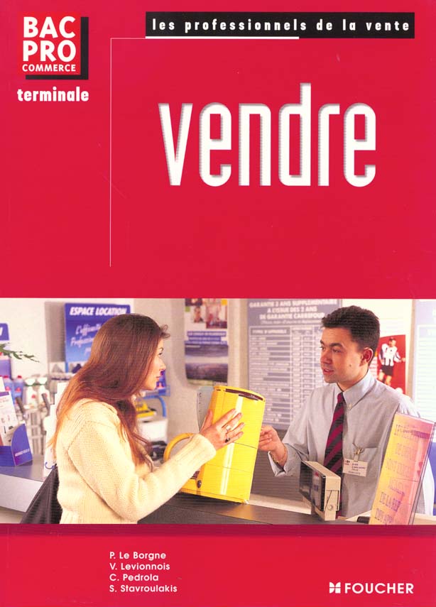 Vendre ; bac pro commerce terminale
