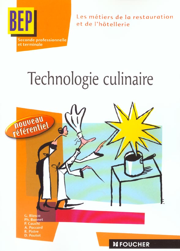 Technologie culinaire 2e terminale bep