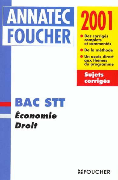 Economie droit bac stt