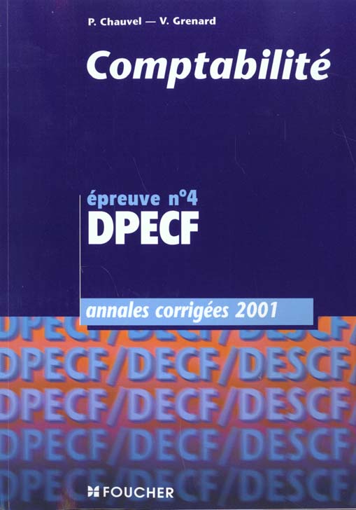 Comptabilite annales 2001 dpecf