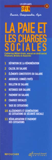 La paie et les charges sociales