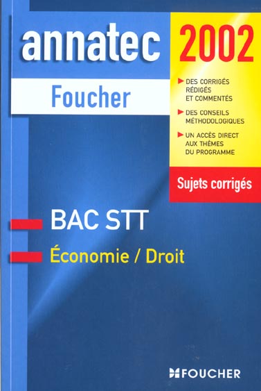 Economie droit bac stt t.7