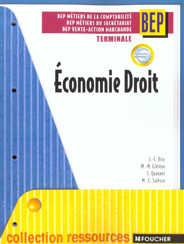 Economie droit terminale bep secretariat comptabilite