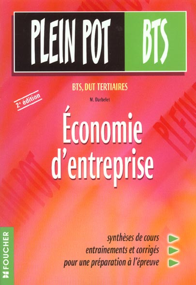 Economie d'entreprise bts