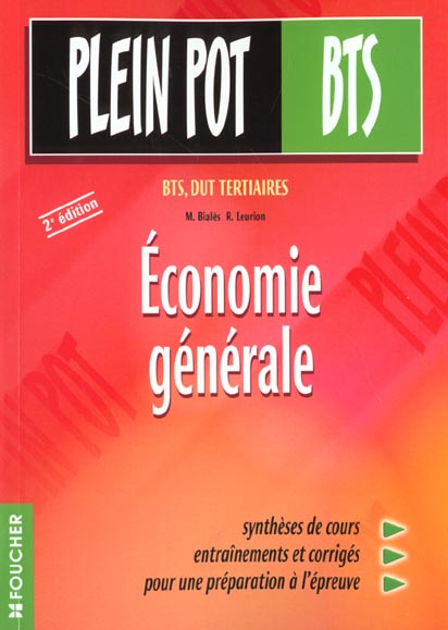 Economie generale bts t.26