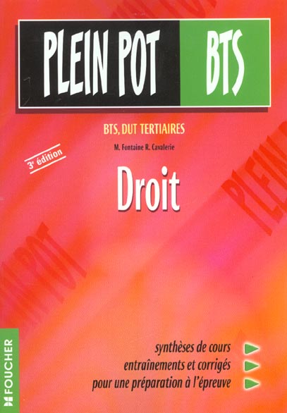 Bts t.27 ; droit