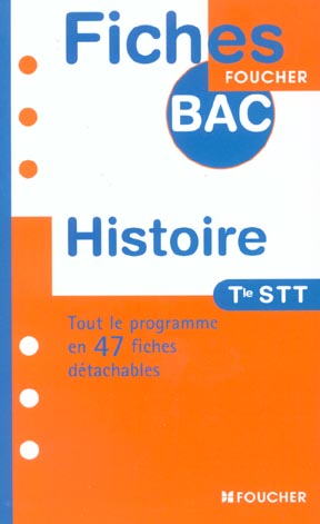 Histoire ; terminale stt