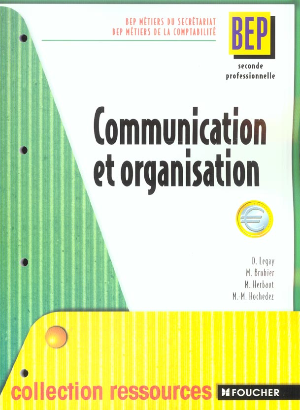 Communication et organisation bep 2e annee