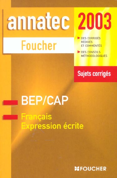ANNATEC FOUCHER-BEP Tome 1